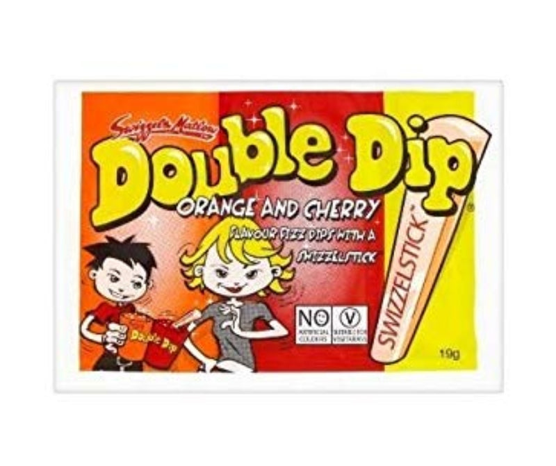 Double Dip Orange & Cherry w/swizzelstick 21g (best by Feb 29)