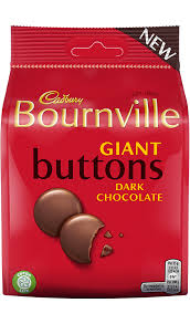 Cadbury Bournville Giant Dark Buttons Pouch 110g (expiry 17/7/24)