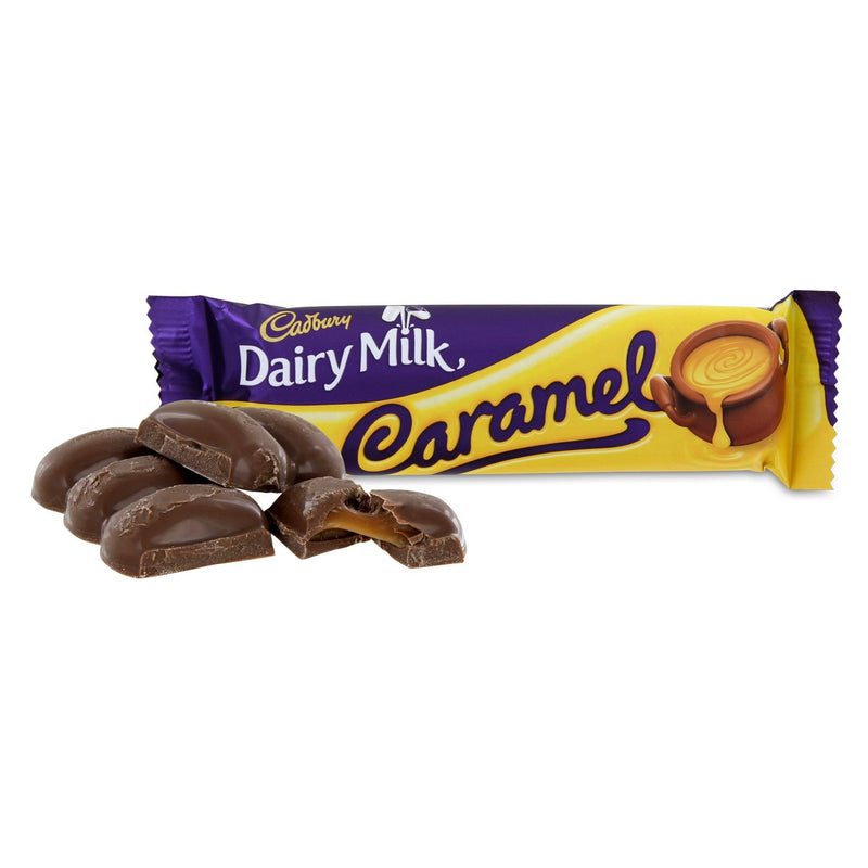 <p data-mce-fragment="1">Indulge in the creamy goodness of Cadbury Dairy Milk Caramel in a convenient 45g size. Made with rich and velvety milk chocolate and smooth caramel center, this treat is perfect for satisfying your sweet tooth anytime, anywhere. Enjoy the rich, caramel flavor in every bite.</p> <p data-mce-fragment="1">Also available Dairy Milk, Whole Nut and Fruit and Nut</p>