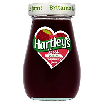 Hartleys Raspberry Seedless Jam 340g (best before 05/31)
