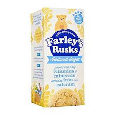 <p>Farley’s Rusks - loved by mums and babies 6 months onwards for generations. Now with reduced sugar</p> <p>A nutritious and delicious snack, Heinz Farley's Rusks Reduced Sugar pack boasts 9 individual servings of 150g. Perfect for on-the-go and packed with less than 0.5% sugar, these Rusks are a healthier option for your little ones. Satisfy their cravings while providing them with essential vitamins and minerals.</p>