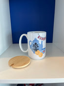 Mug 15oz. Custom made. Teapot with Keep Calm and Carry On