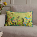 Cushion Cover Only - Daisy Hill Meadow Tales Printed Spring Green 30 x 50cm
