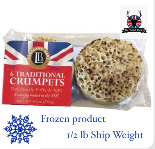 Lakeland British Crumpets 6pk (1/2lb Ship Weight)