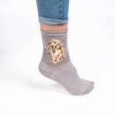 Socks Ladies - Dog: Hopeful Gray