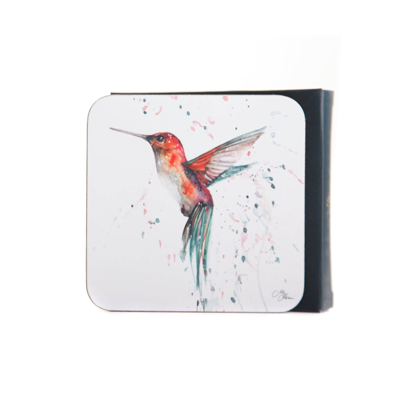 Coasters - The Rainforest -  Hummingbird Watercolour Design