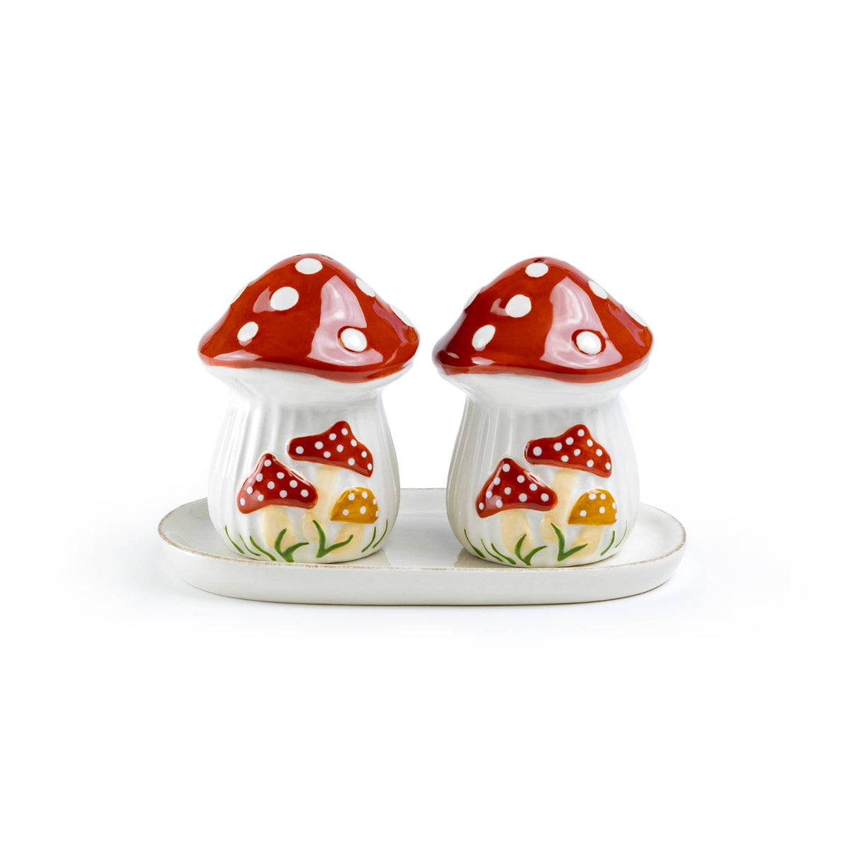 Salt & Pepper Shaker Set - Fairytale Red Mushroom