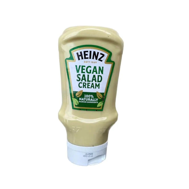 Add a twist to your salads with Heinz Vegan Salad Cream! Made with plant-based ingredients, this squeezy bottle contains 235g of creamy goodness. Enjoy the familiar tangy flavor without any animal products. Perfect for those following a vegan lifestyle.