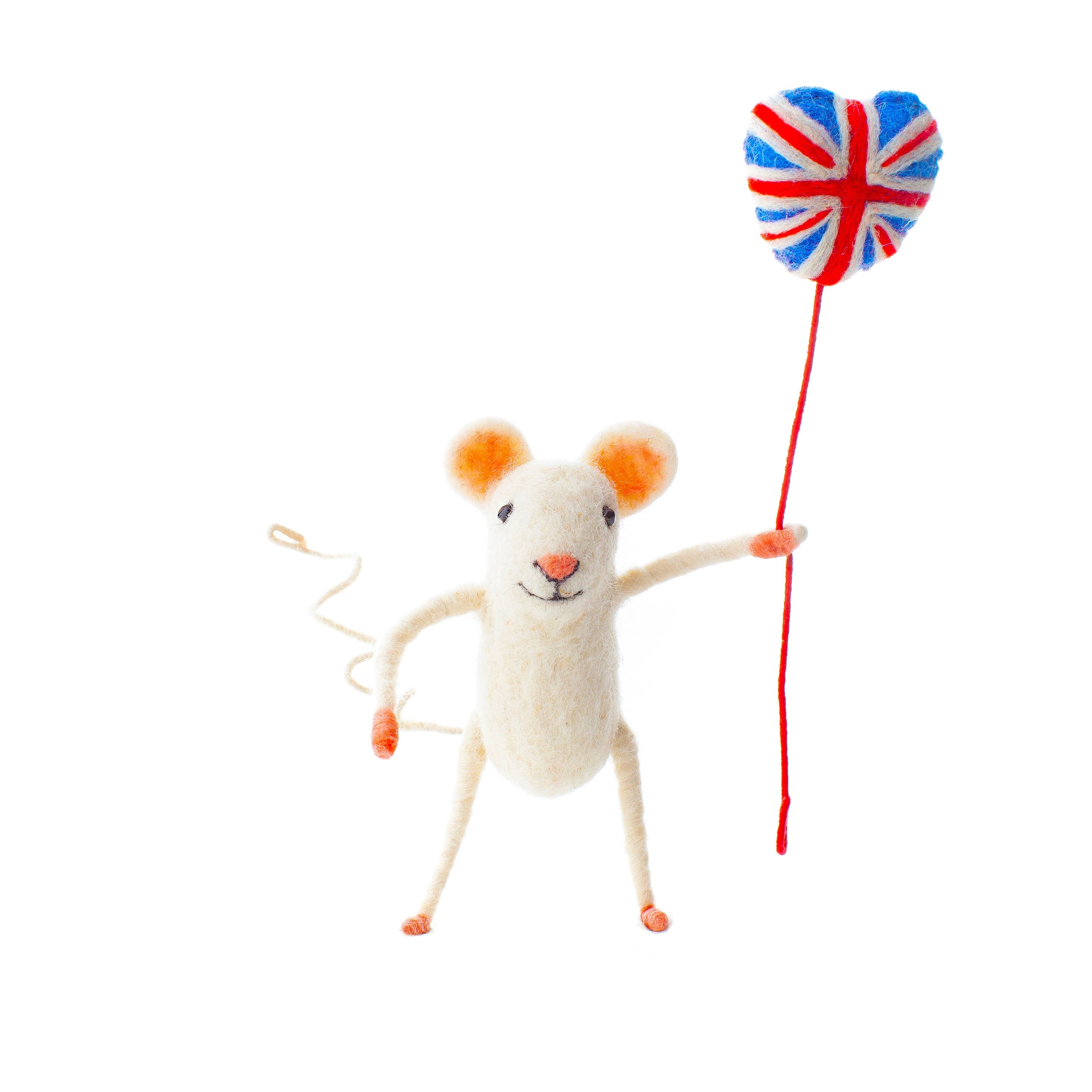 Felt Mouse - Union Jack Balloon