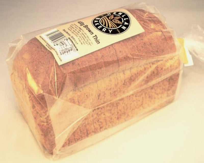 Henllan Small Brown Thin Sliced Bread 400g *Limit 2 per order*