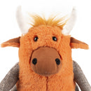 Door Stop - Angus Highland Cow Ginger - Size - 8" x 7' x 11"