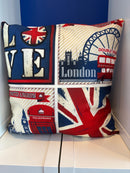 Cushion Cover - 4 Square Design Icons Pillow Insert not included) 18" x 18"