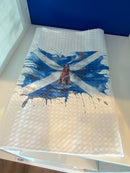 Tea Towel - Custom Made Scottish Flag with Scottie Dog 15" x 27"