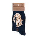 Socks Ladies - Dog: Hopeful Navy