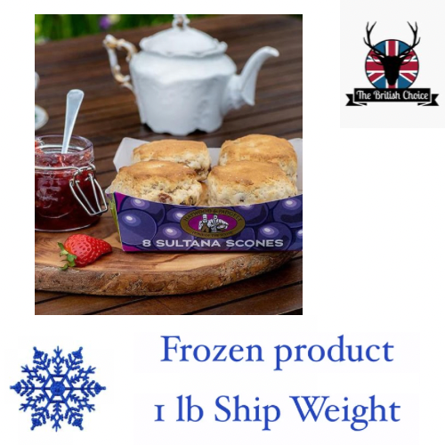 Haywood & Padgett Sultana Scones 8ct 480g (1 lb Ship Weight)