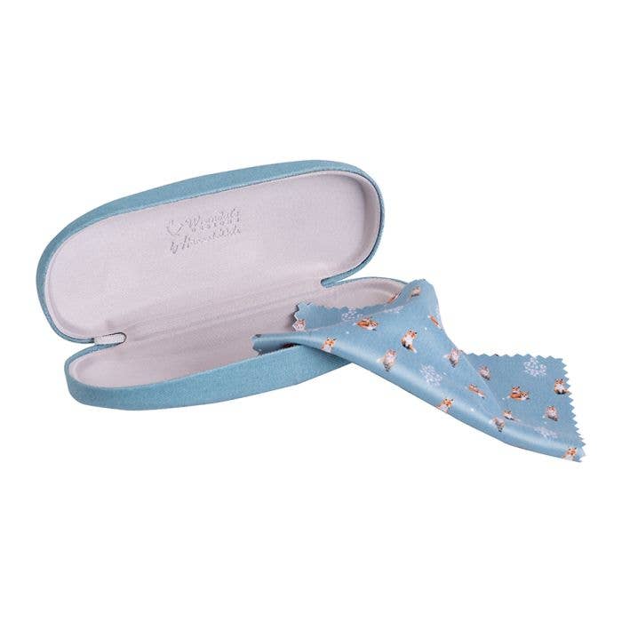 Glasses Case - 'Snug as a Cub' Foxes