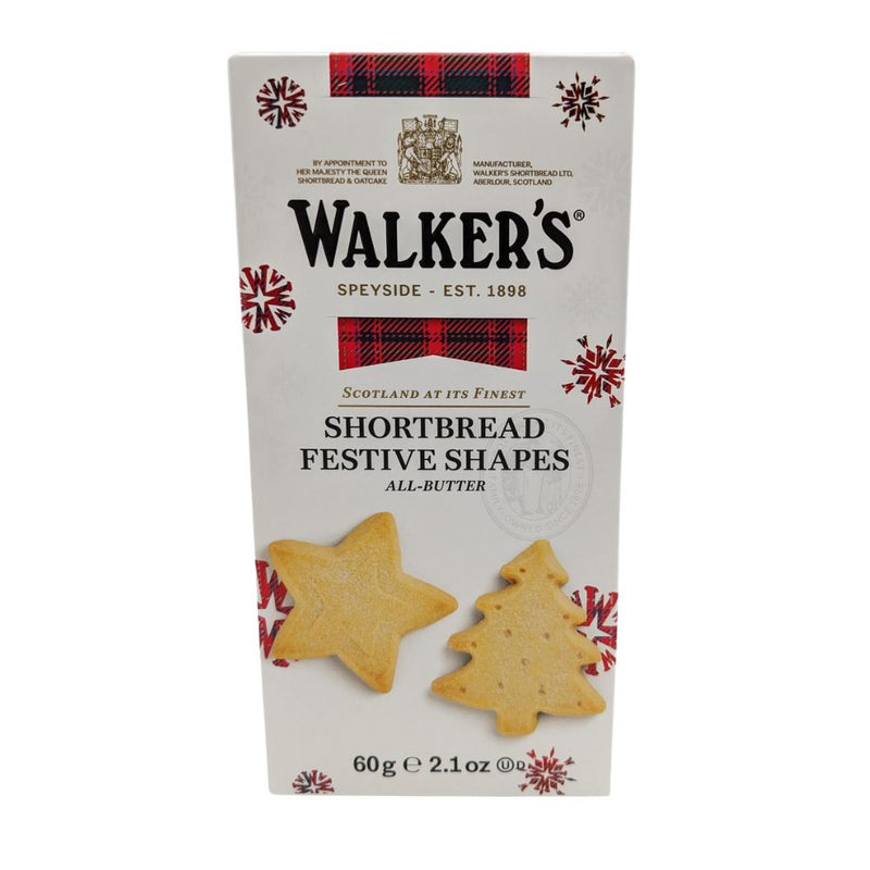 Walker's Festive Shape Shortbread Carton 60g