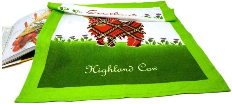 Scottish Highland Cow Tea Towel