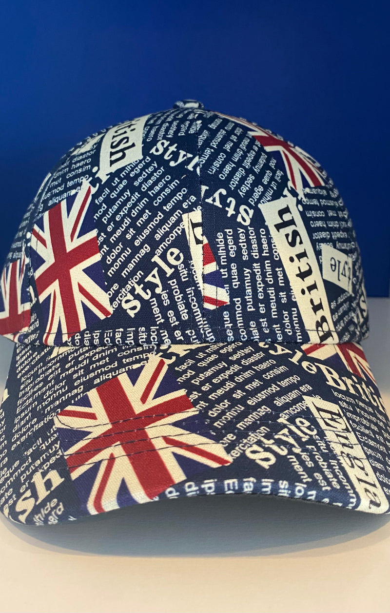 UK Black/Navy British Cap (Union Jack)