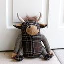 Door Stop - Highland Cow Novelty Brown (5.9" x 8.7" x 9.4")