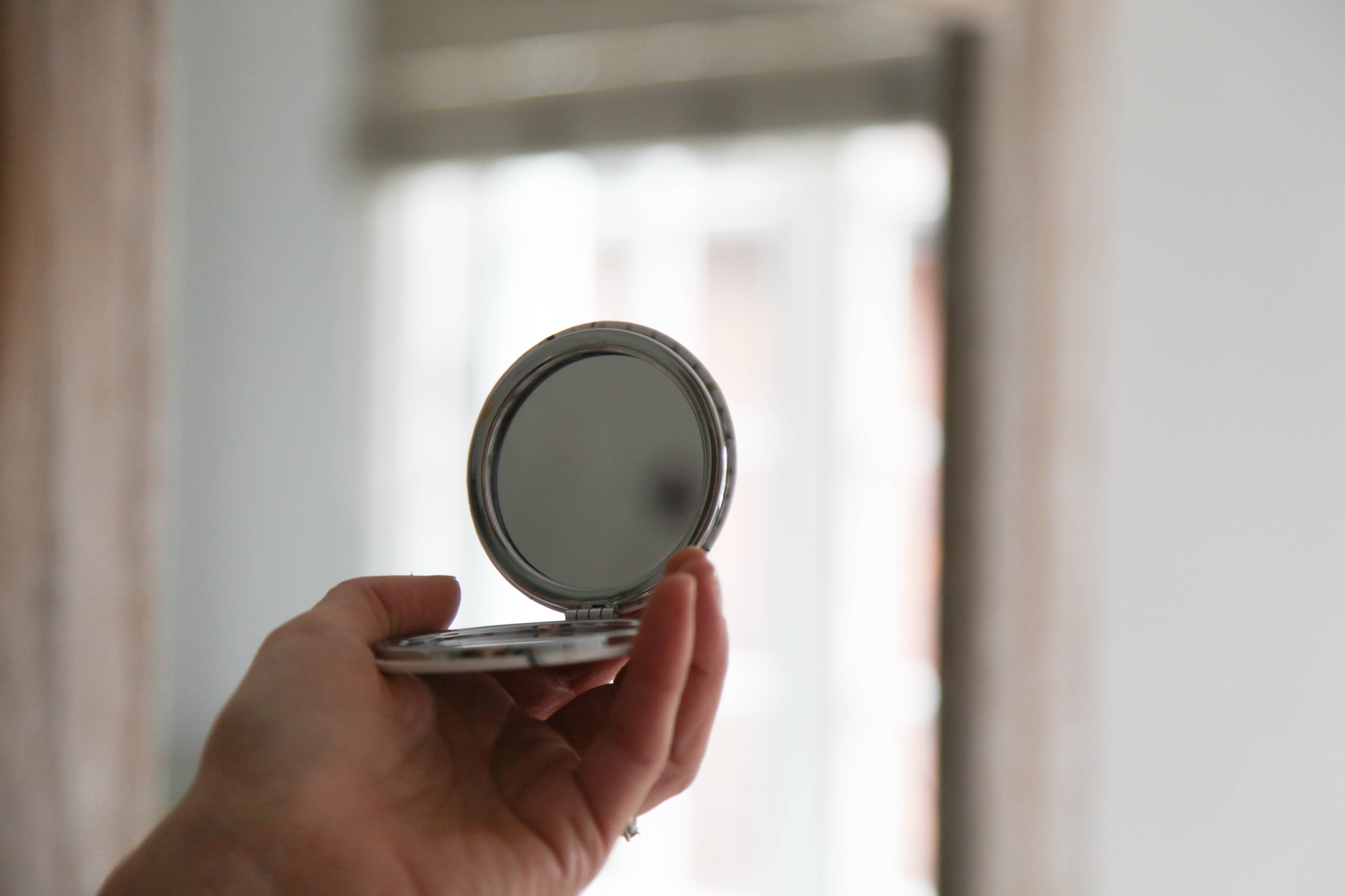 Compact Mirror - British Birds Design Watercolour