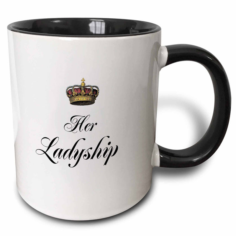 Mug 11oz - Two-Tone Black Her Ladyship