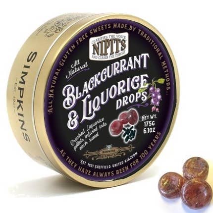 Simpkins Nipits: Blackcurrant & Liquorice Drops