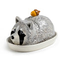 Butter Dish - Raccoon with Acorn