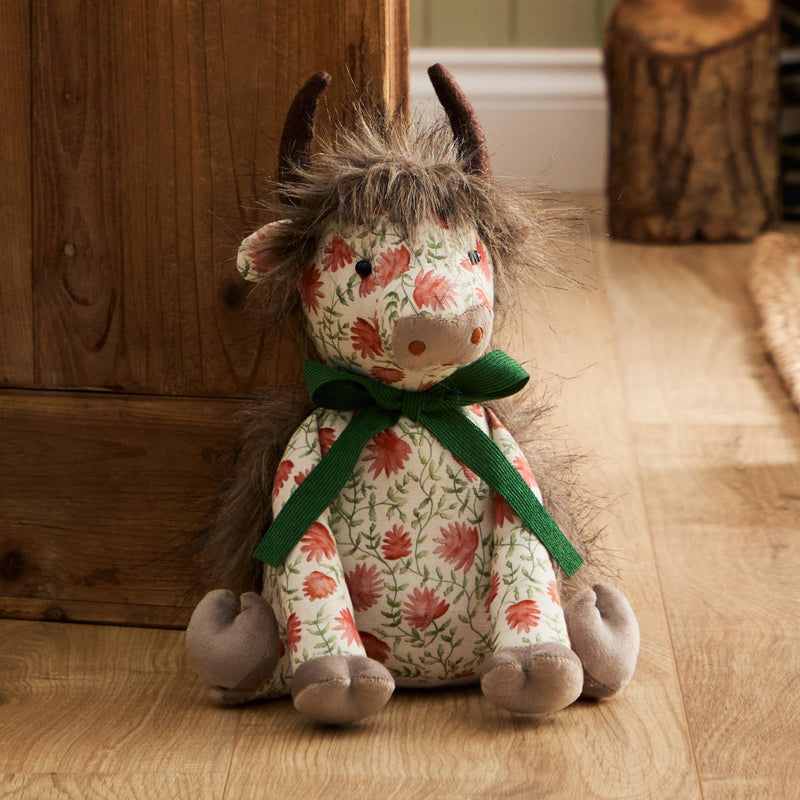 Door Stop - Hugo Highland Cow Door Stop Multicolour: 13 x 8.6 x 10.2 in
