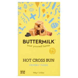 Buttermilk Crumbly Hot Cross Bun Fudge 100g