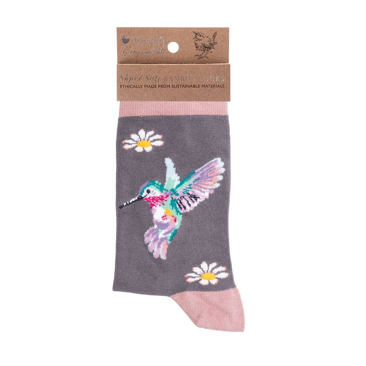 Socks Ladies -  Bird: Wisteria Wishes