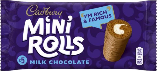 Cadbury Chocolate Mini Rolls 5pk 144g