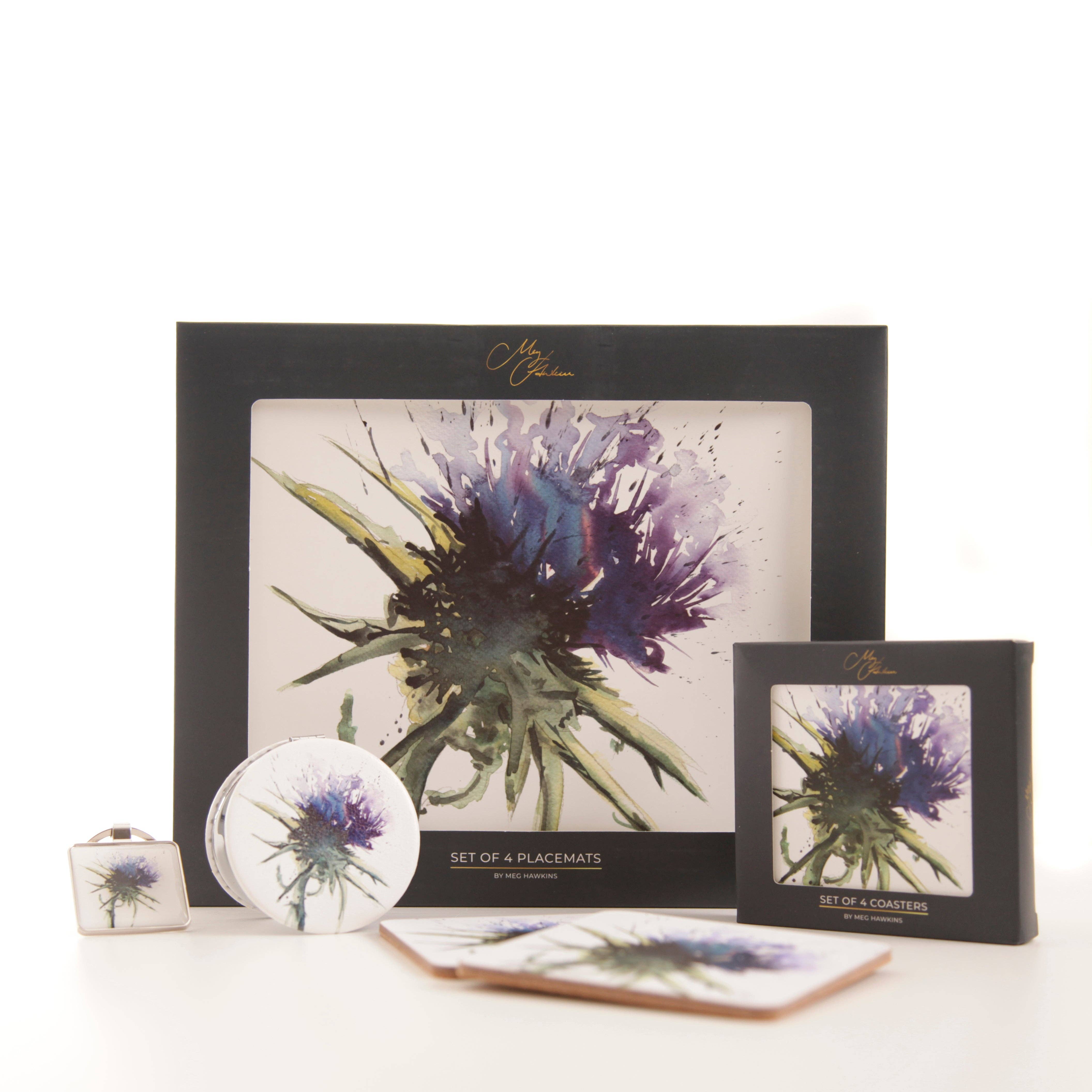 Coasters - The Thistles Watercolour Design