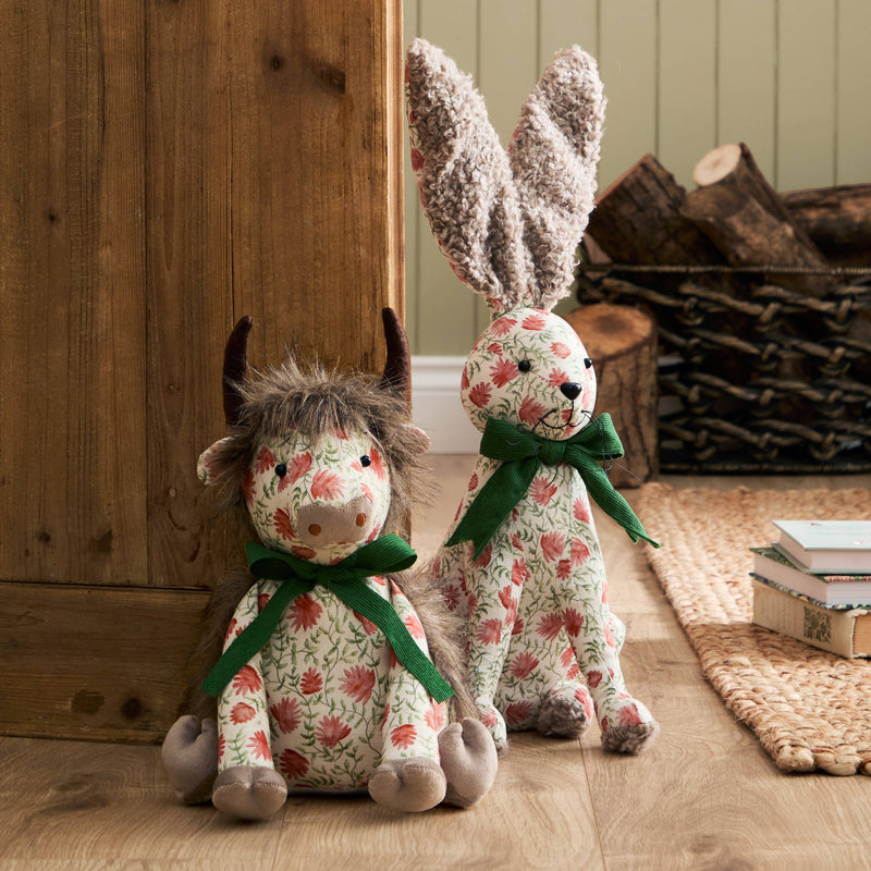 Door Stop - Hugo Highland Cow Door Stop Multicolour: 13 x 8.6 x 10.2 in