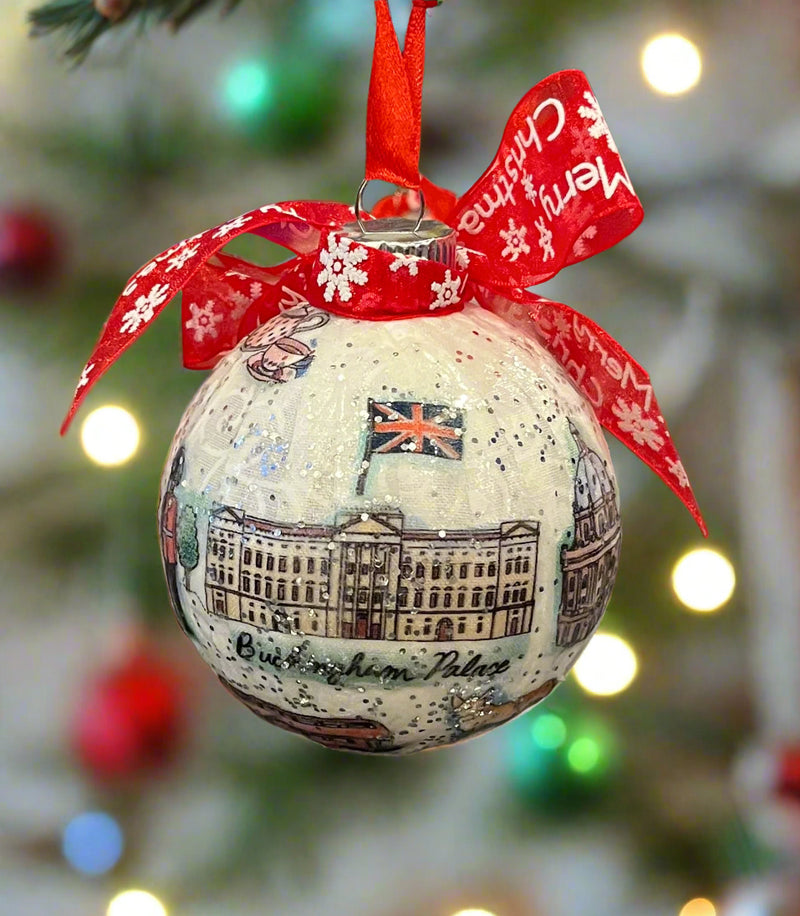 Christmas Ornaments. Custom Made London Icon (Blue) 4"