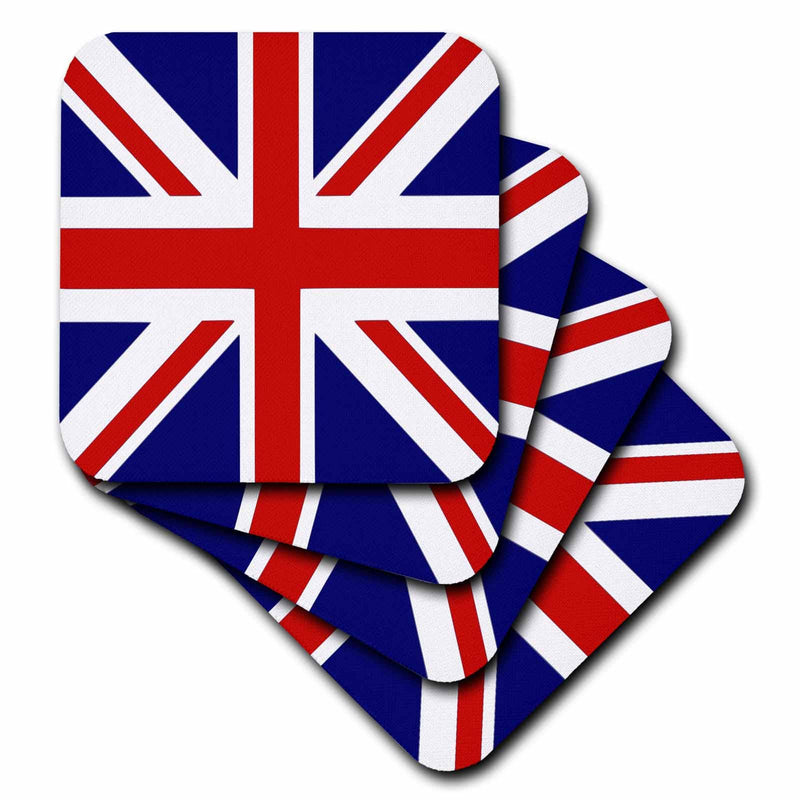Coasters - 4Pk - Soft British Union Jack Flag