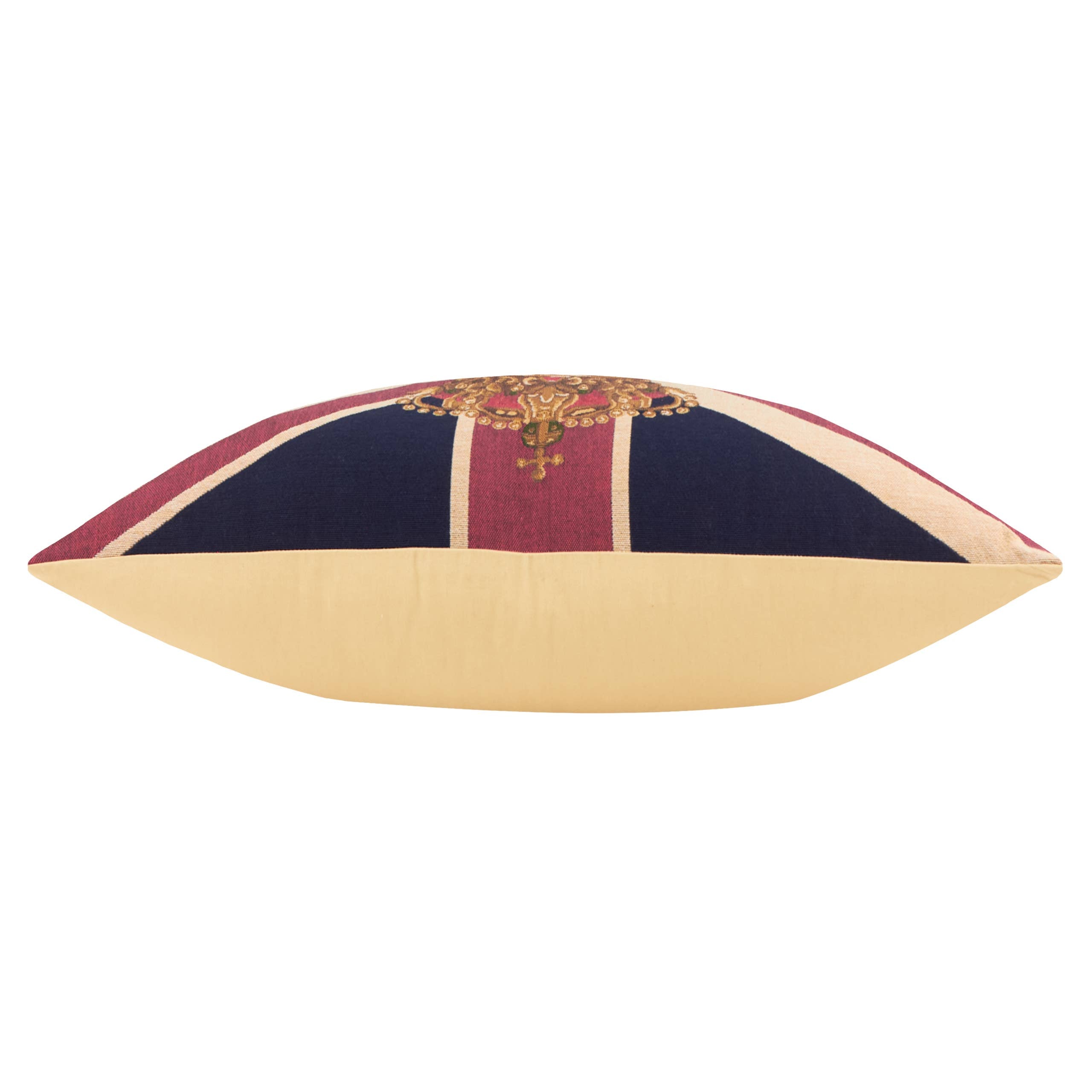 Cushion - Union Jack Lion Tapestry - Polyester Filled Size 17.7" x 25.5"