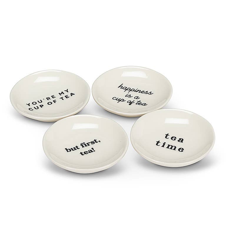 Small Plate - Happiness is a Cup of Tea - Sz 3.5"