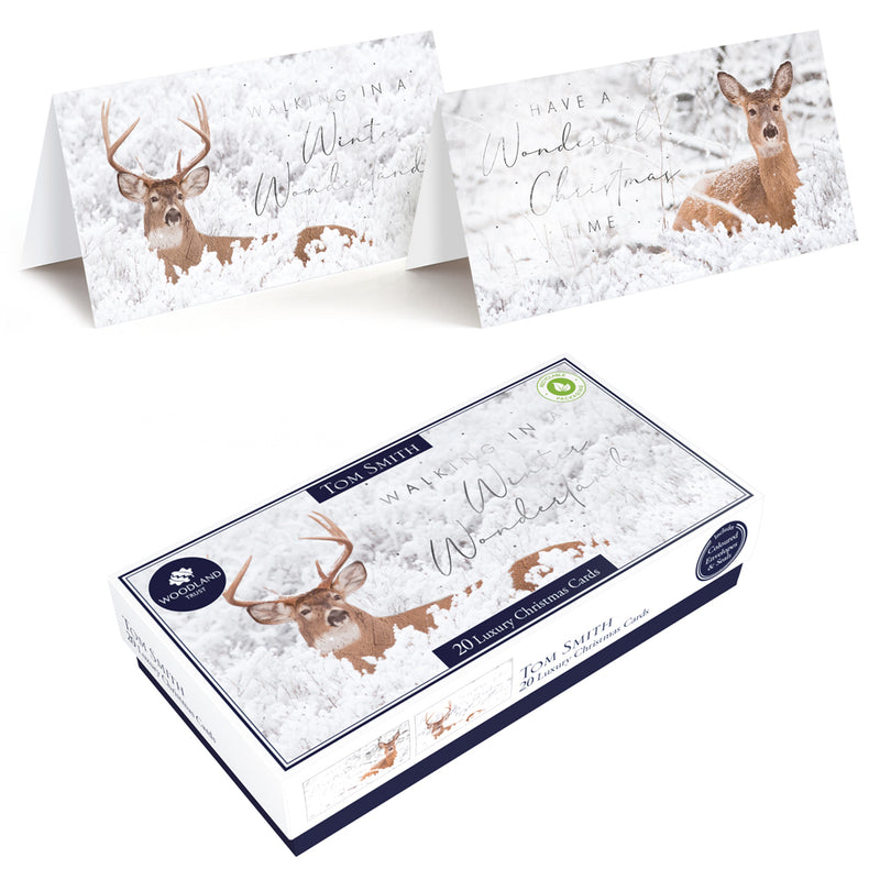 Tom Smith Luxury Slim Photographic Stag Cards