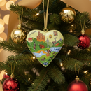 #50 Tinker Tailor Highland Scotland Heart Christmas Ornament