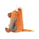 Door Stop - Angus Highland Cow Ginger - Size - 8" x 7' x 11"