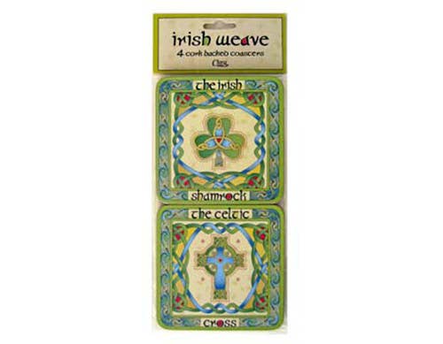 Set of 4 Irish Emblem Coasters