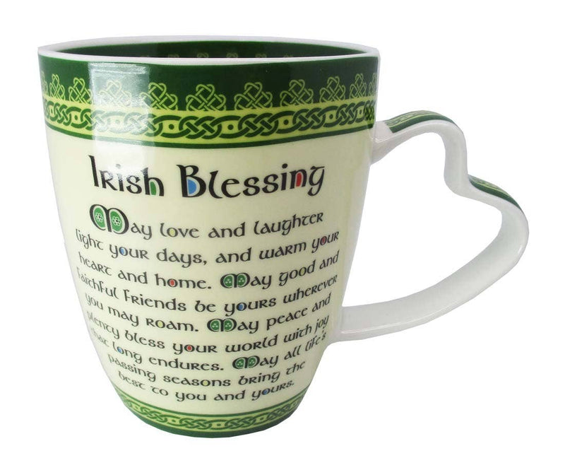 Shamrock Spiral Blessing Mug