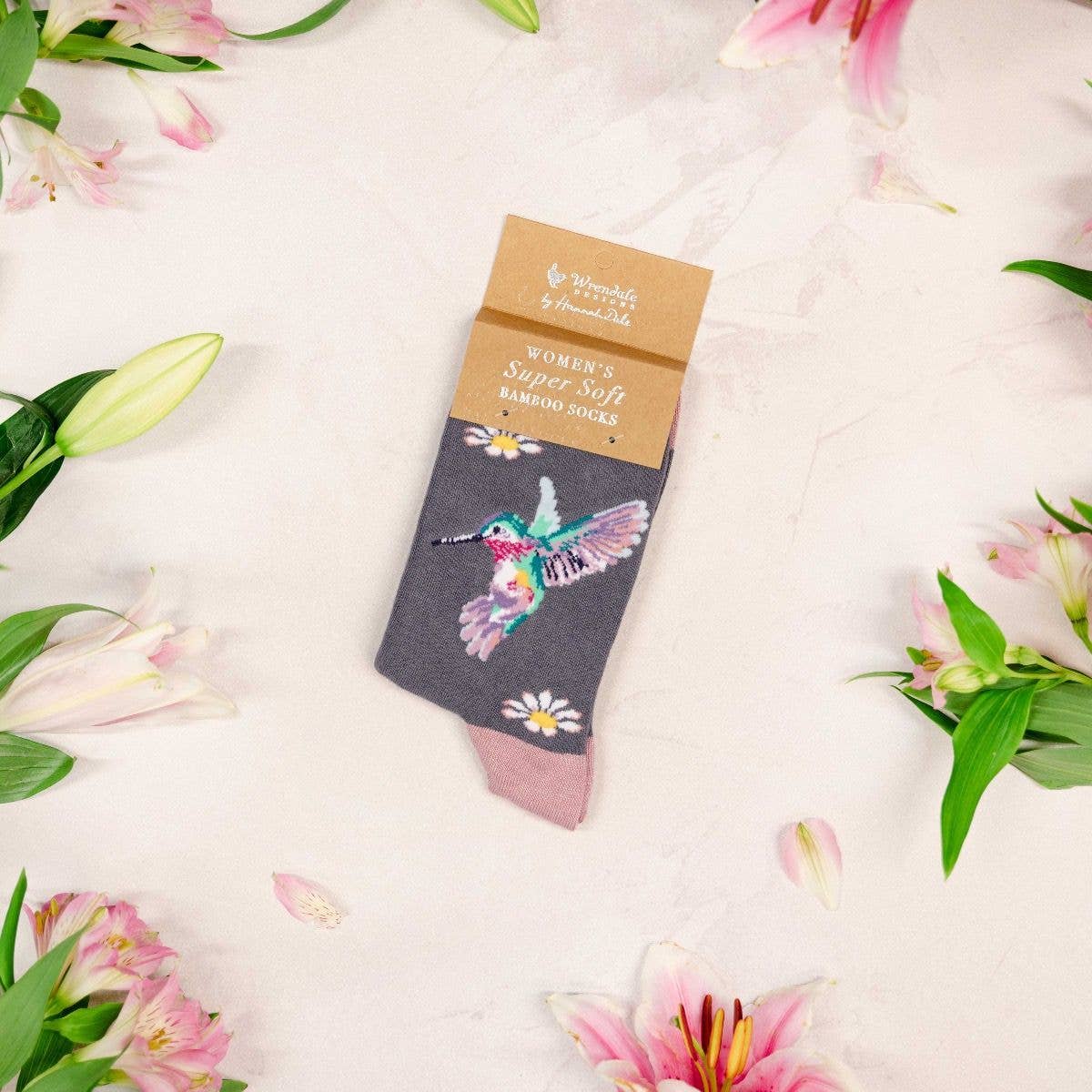 Socks Ladies -  Bird: Wisteria Wishes