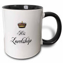 Mugs 11oz - Two-Tone Black His Lordship