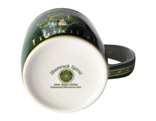 Mug - Irish Shamrock Spiral Ceramic