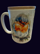 Mug 15oz Custom Made Cute Robin sitting on a Branch
