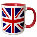 Mug 11oz - Two-Tone Red British Union Jack Flag
