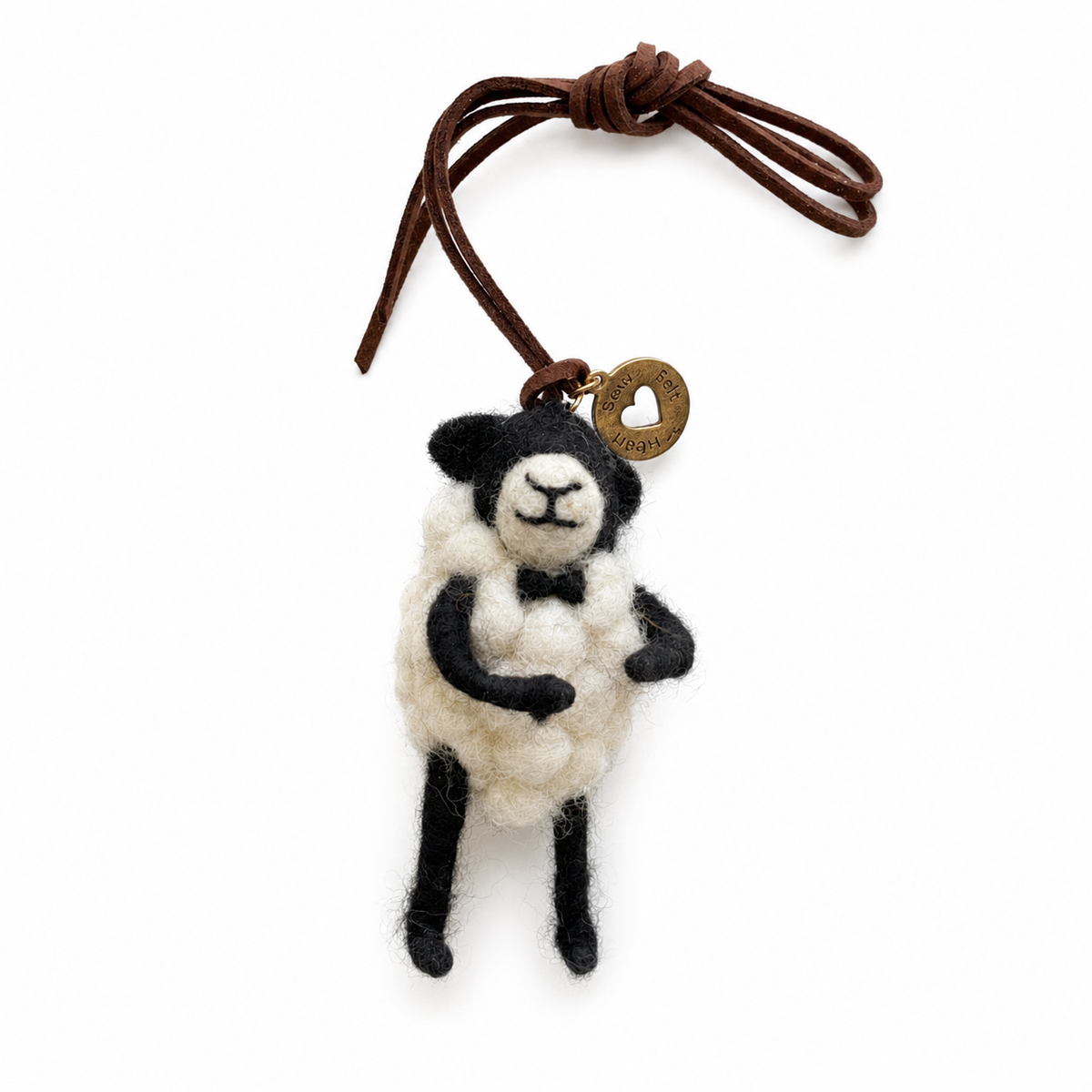 Felt Mouse - Handsome Harry Sheep Bag Tag