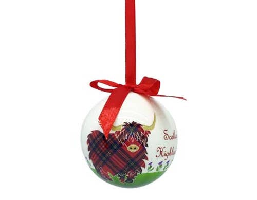 Highland Cow Tree Bauble
